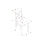 HomeStock Belmont – Salle à manger 6 pièces pour 6 personnes – Table de salle à manger, 4 chaises en bois et 1 banc – Blanc lin