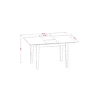 Ensemble de salle à manger HomeStock Belmont – Petite table à manger et chaises de coin-repas