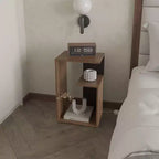 MAYEERTY Console Table in Melamine with Open Storage Wengue 1pcs