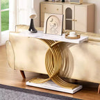 VEVOR Table console étroite, 100 cm, derrière le canapé, table d'entrée longue à 1 niveau et table de couloir étroite, table de canapé étroite, blanc