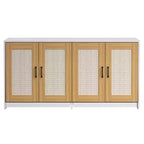 Meuble de rangement polyvalent pour chat avec portes en sisal, 119,9 cm, meuble TV/table d'appoint