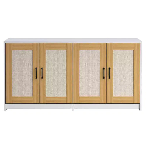 Meuble de rangement polyvalent pour chat avec portes en sisal, 119,9 cm, meuble TV/table d'appoint