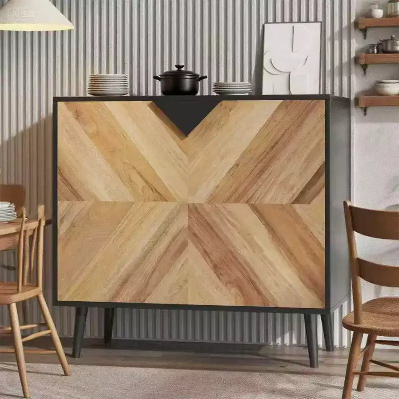 Buffet de rangement autoportant moderne, Meuble d'appoint avec portes, Buffet en bois avec rangement pour salle à manger