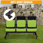 Support de Chaises Pliantes TROPOW Chariot de Rangement de Chaises Pliables avec Roues et Support, Capacité de 360 kg, Housse Résistante aux Intempéries Incluse
