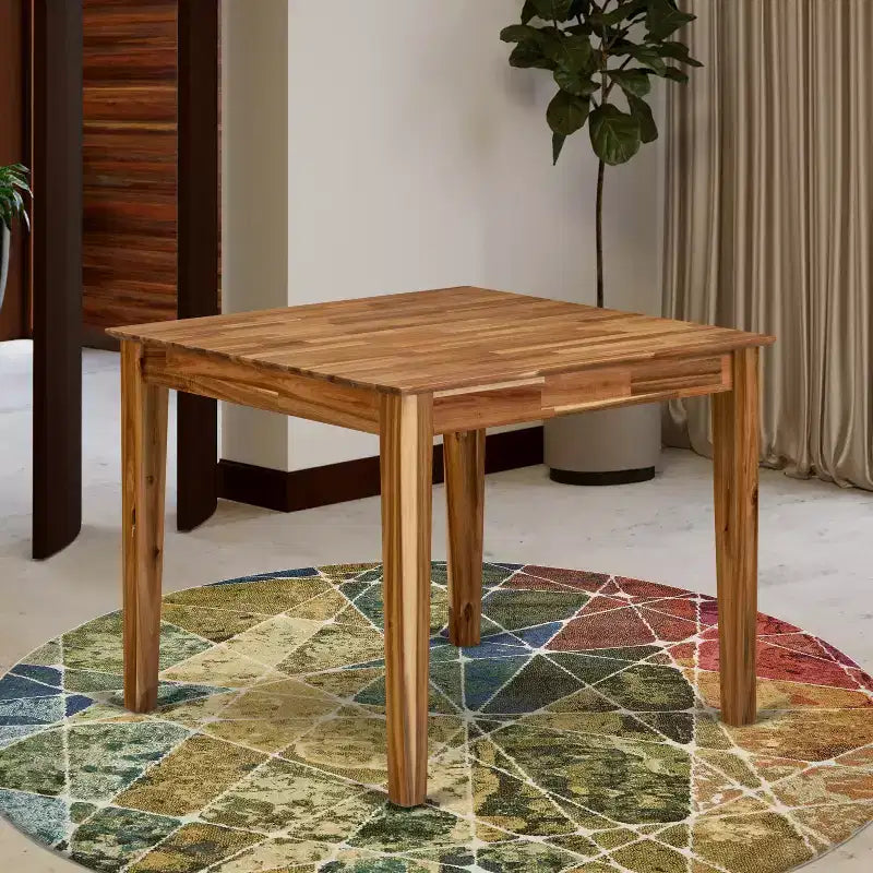 Table de cuisine moderne en bois HomeStock