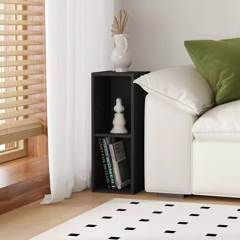 Bibliothèque HOMLUX à 2 niveaux, peu encombrante, largeur de 20 cm, conception réglable