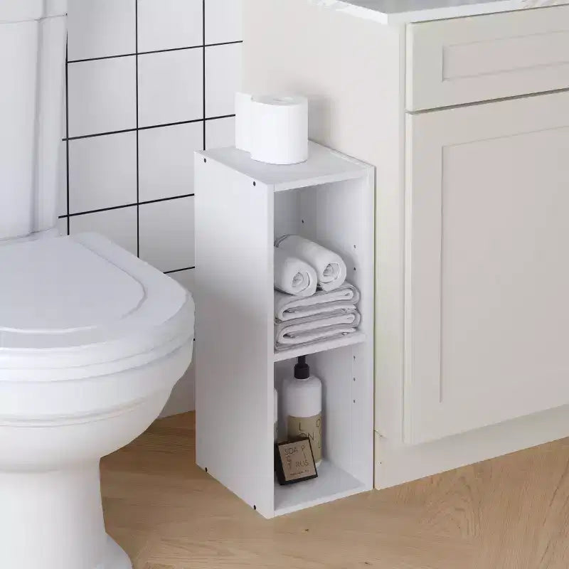 Bibliothèque HOMLUX à 2 niveaux, peu encombrante, largeur de 20 cm, conception réglable
