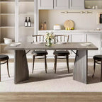Table à manger de ferme de 180 cm - 6 places, table rectangulaire en bois massif pour cuisine et salle à manger
