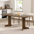Table de salle à manger moderne 71 - 6-8 places avec pieds en bois uniques pour cuisine et salle à manger
