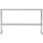 Acekool Table de Travail en Acier Inoxydable 60 NSF - Table de Préparation Commerciale avec Roulettes et Dosseret pour Cuisines