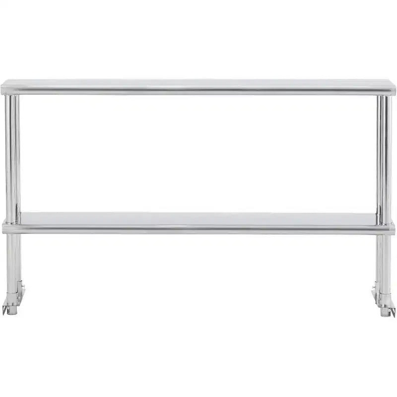 Acekool Table de Travail en Acier Inoxydable 60 NSF - Table de Préparation Commerciale avec Roulettes et Dosseret pour Cuisines