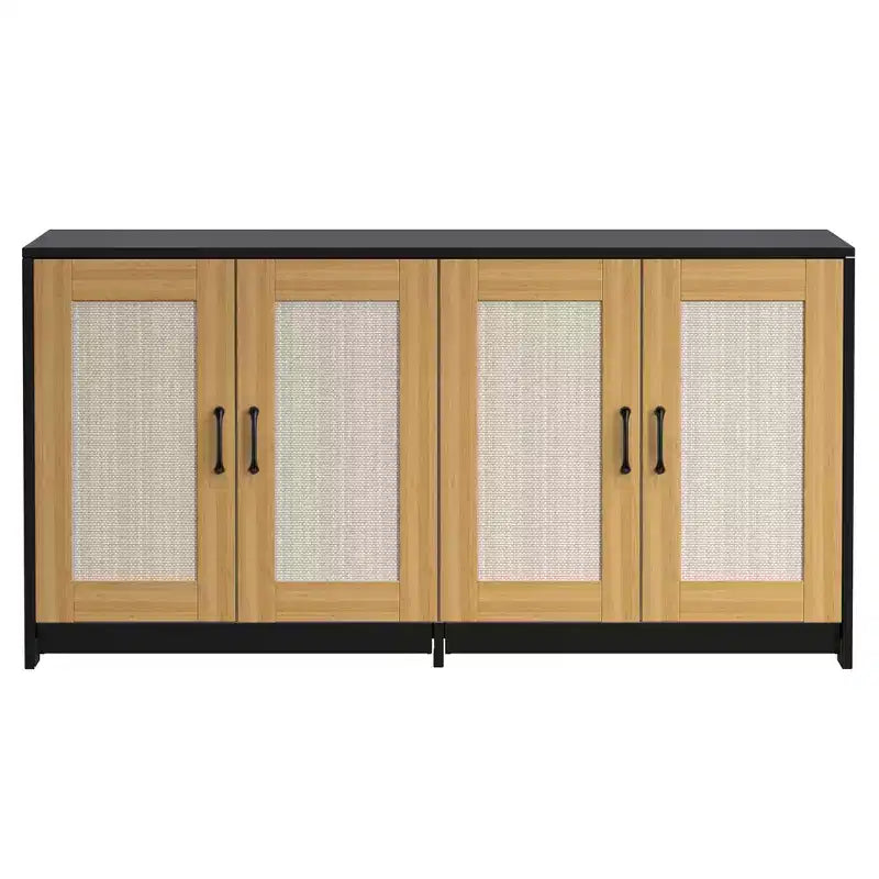 Meuble double cache-litière pour 2 chats | Grand meuble caché de 120 cm avec portes en sisal, meuble TV/table d'appoint multi-fonctionnel pour chats