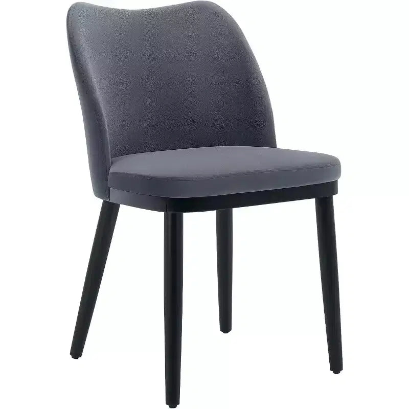 Lot de chaises de salle à manger modernes Acekool : Assise rembourrée neutre, pieds en bois, montage facile