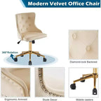 Chaise Karl Home | Chaise de bureau à roulettes pour maquillage