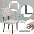Ensemble de salle à manger 6 places avec banc, table rectangulaire et 4 chaises rembourrées pour la cuisine
