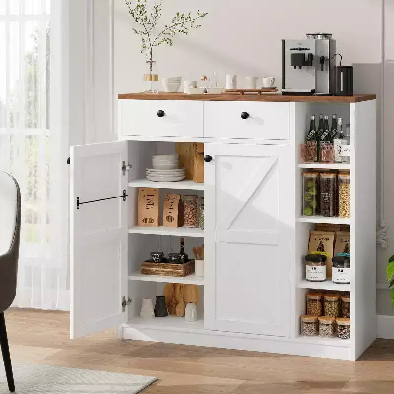 Meuble à Chaussures Acekool - Organiseur Moderne avec Portes, Étagères Réglables pour Entrée, Peut Contenir 18 à 24 Paires, Naturel