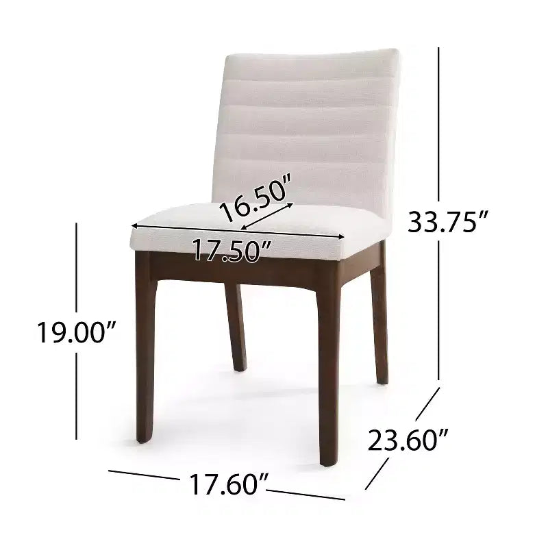 Christopher Knight Home Lancer Chaises de salle à manger capitonnées modernes du milieu du siècle (lot de 4)