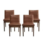 Christopher Knight Home Lancer Chaises de salle à manger capitonnées modernes du milieu du siècle (lot de 4)