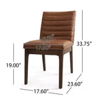 Christopher Knight Home Lancer Chaises de salle à manger capitonnées modernes du milieu du siècle (lot de 4)