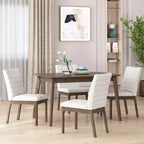 Christopher Knight Home Lancer Chaises de salle à manger capitonnées modernes du milieu du siècle (lot de 4)
