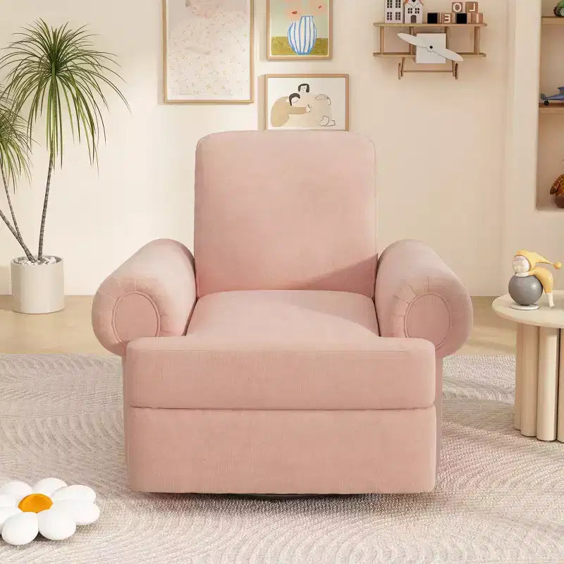 Fauteuil inclinable manuel pivotant Christopher Knight Home Dravok moderne en chenille avec dossier réglable
