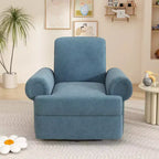 Fauteuil inclinable manuel pivotant Christopher Knight Home Dravok moderne en chenille avec dossier réglable