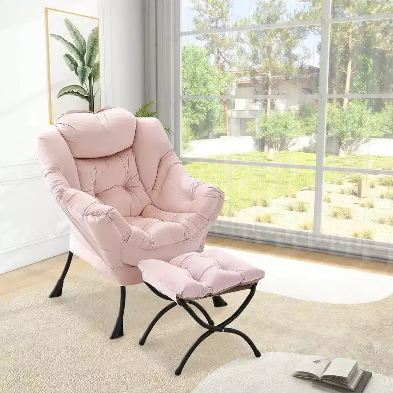 Fauteuil relax avec repose-pieds, Fauteuil de salon moderne, Fauteuil canapé de loisir, Fauteuil de lecture avec poche latérale pour salon, chambre, dortoir et bureau