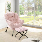 Fauteuil relax avec repose-pieds, Fauteuil de salon moderne, Fauteuil canapé de loisir, Fauteuil de lecture avec poche latérale pour salon, chambre, dortoir et bureau