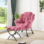 Fauteuil relax avec repose-pieds, Fauteuil de salon moderne, Fauteuil canapé de loisir, Fauteuil de lecture avec poche latérale pour salon, chambre, dortoir et bureau