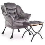 Fauteuil relax avec repose-pieds, Fauteuil de salon moderne, Fauteuil canapé de loisir, Fauteuil de lecture avec poche latérale pour salon, chambre, dortoir et bureau