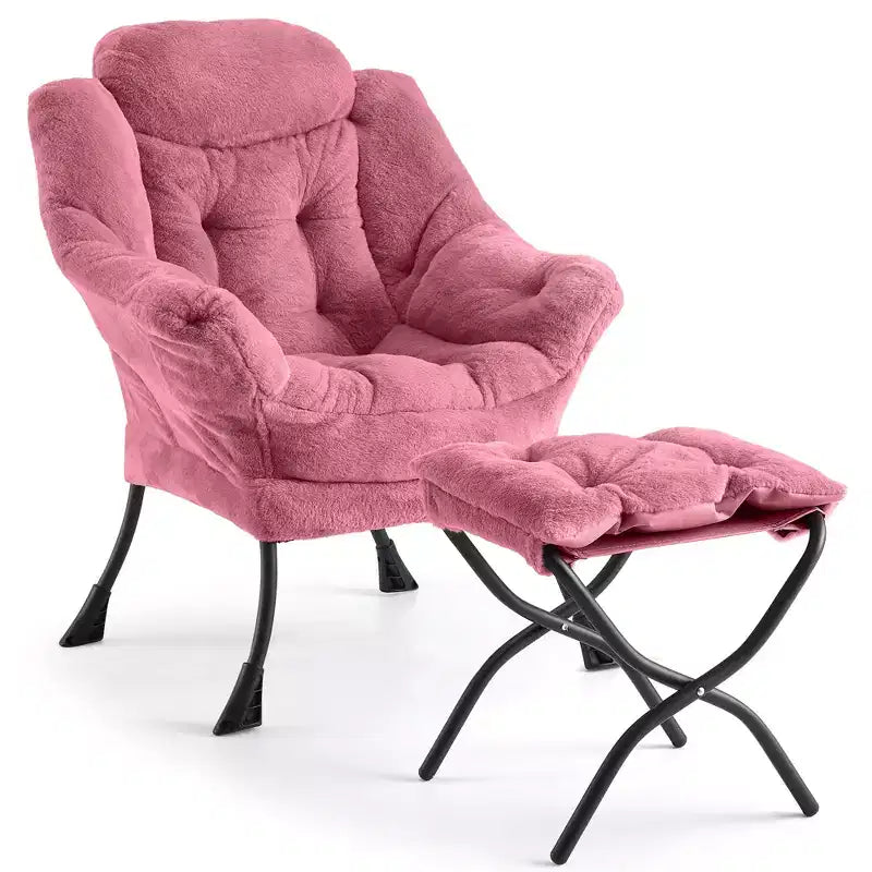 Fauteuil relax avec repose-pieds, Fauteuil de salon moderne, Fauteuil canapé de loisir, Fauteuil de lecture avec poche latérale pour salon, chambre, dortoir et bureau