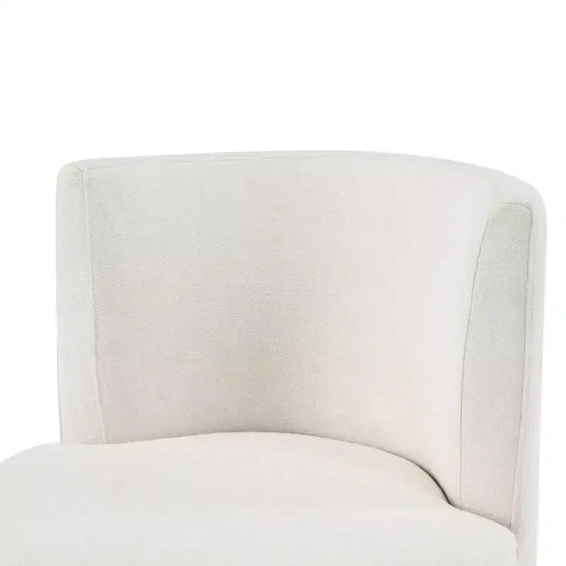 Christopher Knight Home Morrick Ensemble de 5 chaises de salle à manger pivotantes rembourrées de style moderne du milieu du siècle avec table en bois d'hévéa