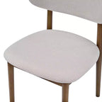 Ensemble de salle à manger capitonné en bois d'hévéa, 5 pièces, style milieu de siècle, Christopher Knight Home Volgrun