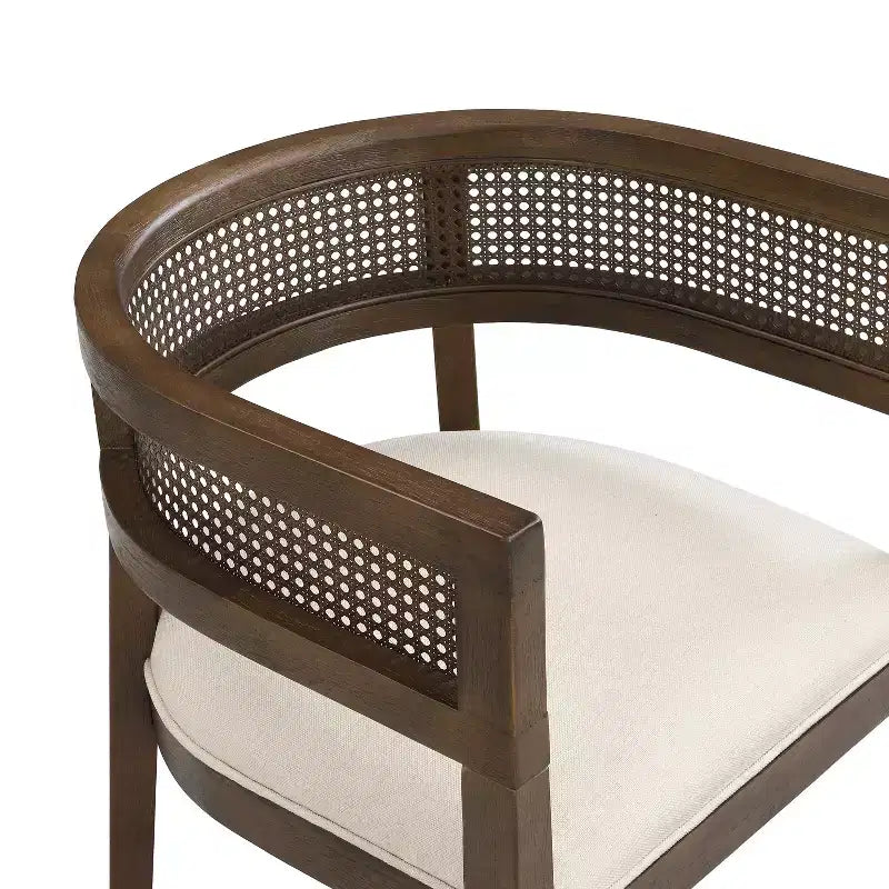 Christopher Knight Home Althara Ensemble de salle à manger contemporain 7 pièces en rotin et hévéa rembourré avec table surdimensionnée