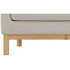 Meridian Furniture, chaise en tissu texturé Langham Linen