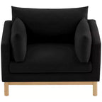 Meridian Furniture, chaise en tissu texturé Langham Linen