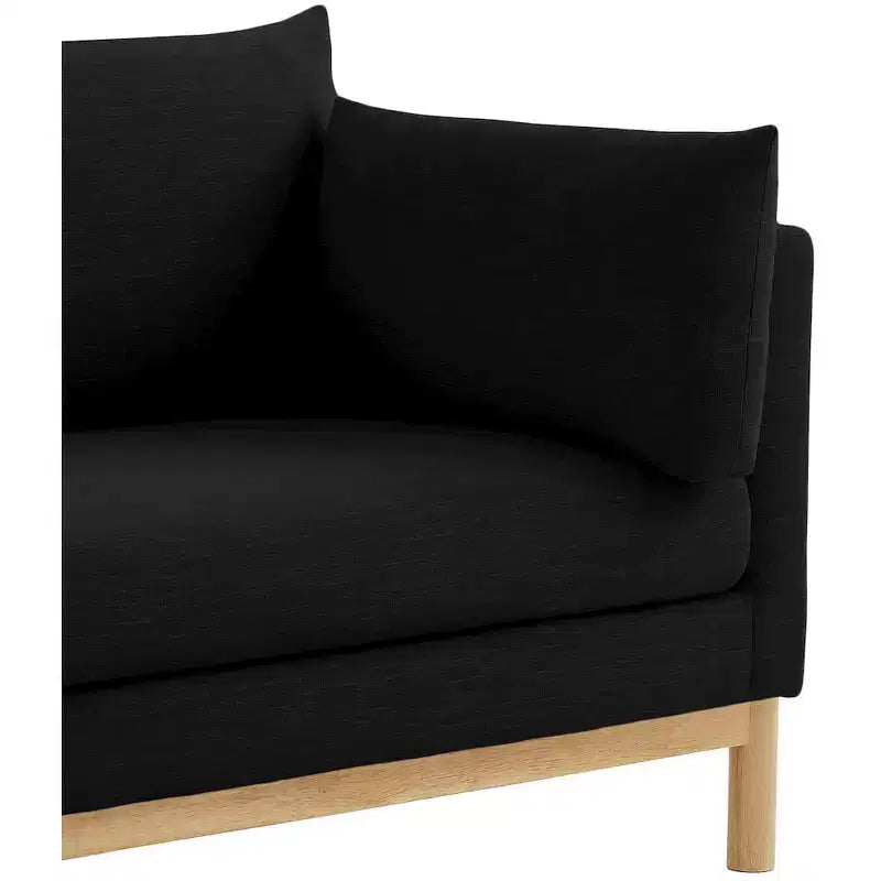 Meridian Furniture, chaise en tissu texturé Langham Linen