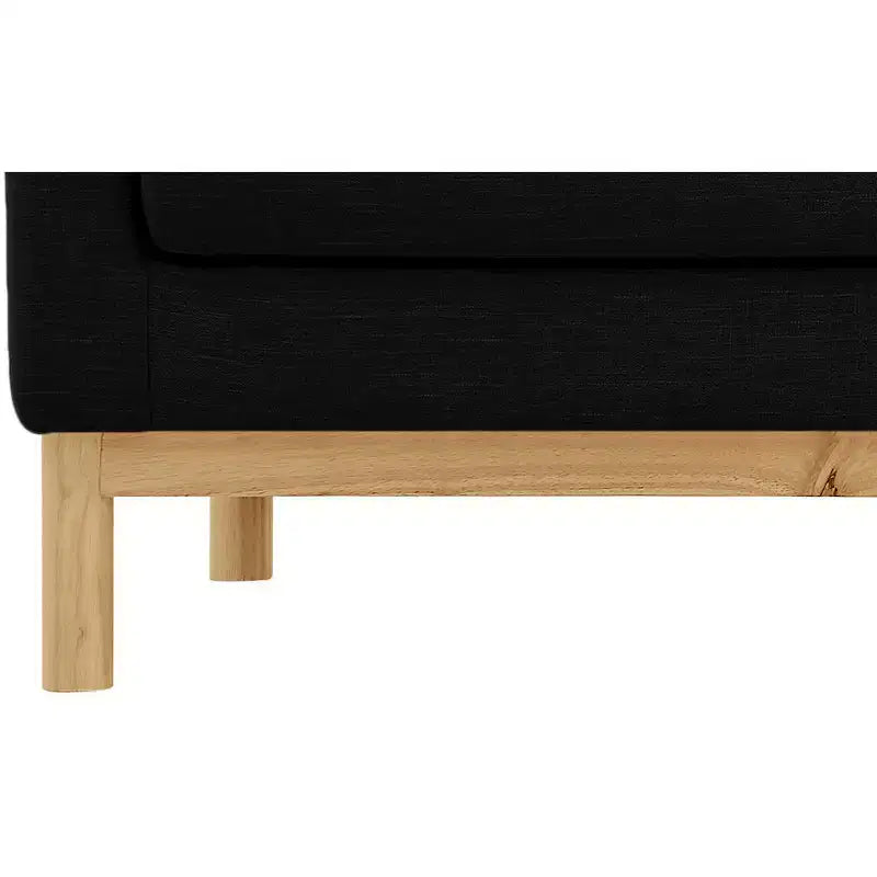 Meridian Furniture, chaise en tissu texturé Langham Linen