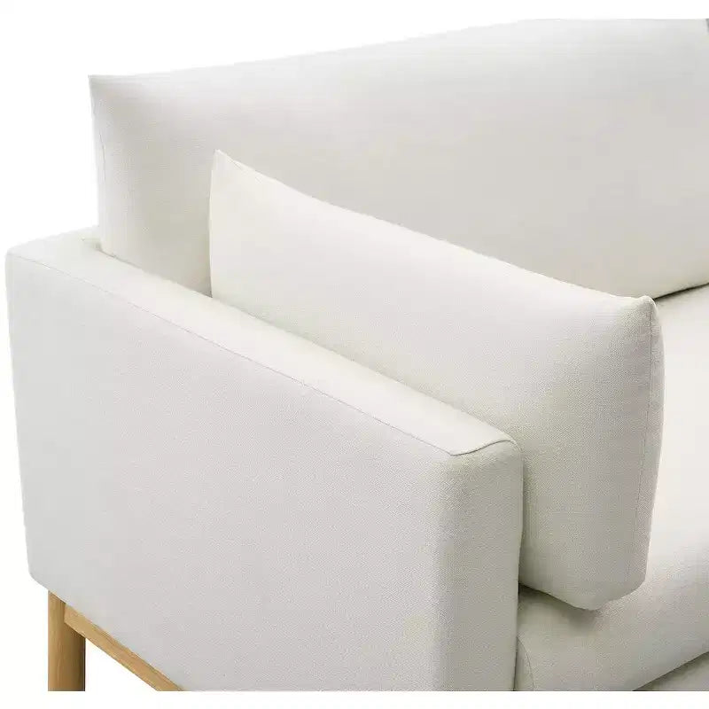 Meridian Furniture, chaise en tissu texturé Langham Linen