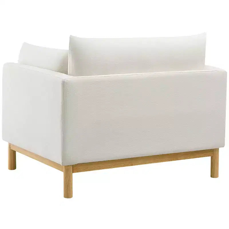 Meridian Furniture, chaise en tissu texturé Langham Linen