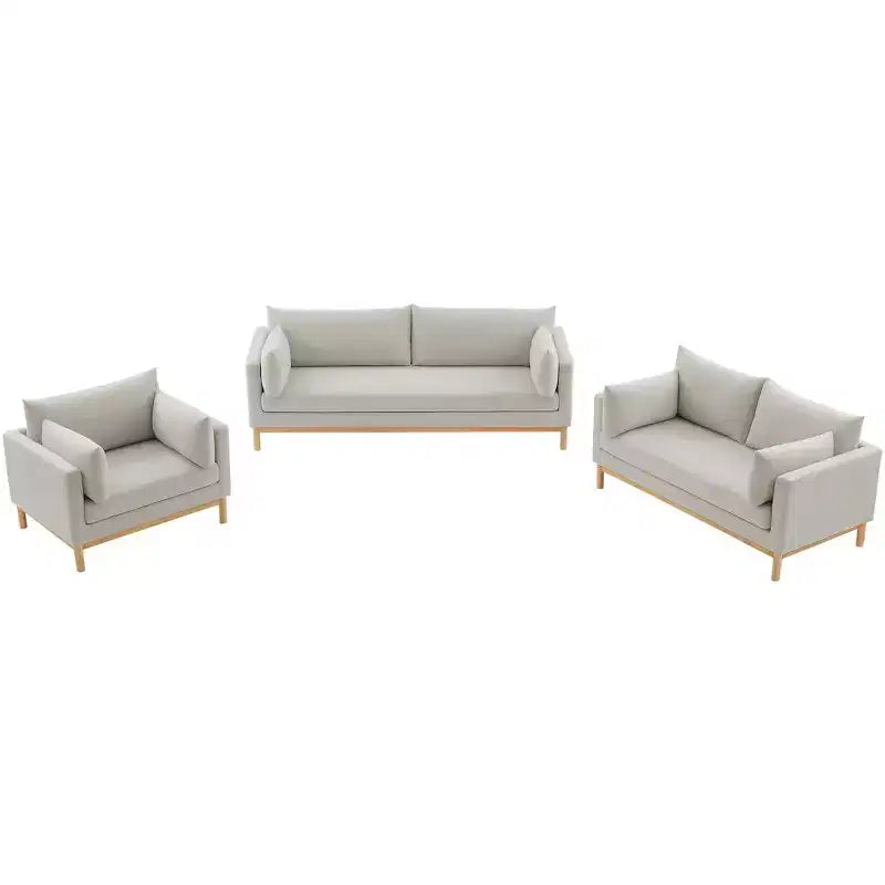 Meridian Furniture, chaise en tissu texturé Langham Linen