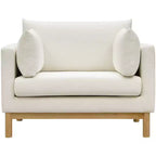 Meridian Furniture, chaise en tissu texturé Langham Linen