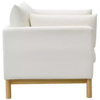 Meridian Furniture, chaise en tissu texturé Langham Linen