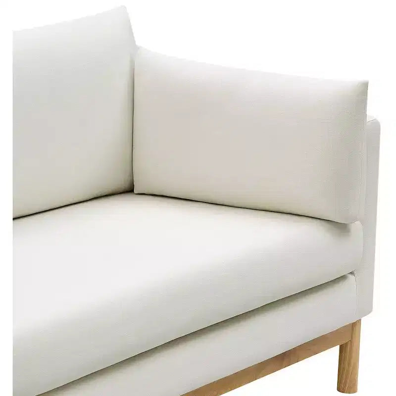 Meridian Furniture, chaise en tissu texturé Langham Linen