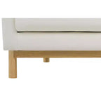 Meridian Furniture, chaise en tissu texturé Langham Linen