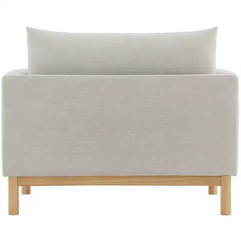 Meridian Furniture, chaise en tissu texturé Langham Linen