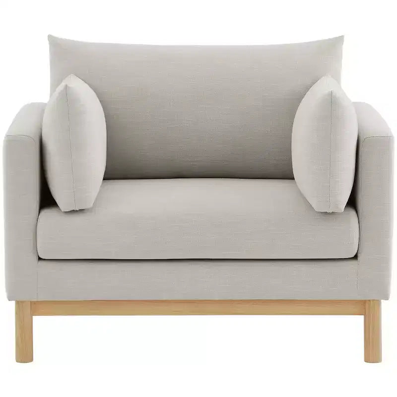 Meridian Furniture, chaise en tissu texturé Langham Linen