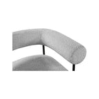 Meridian Furniture, fauteuil d'appoint Blake en tissu bouclette