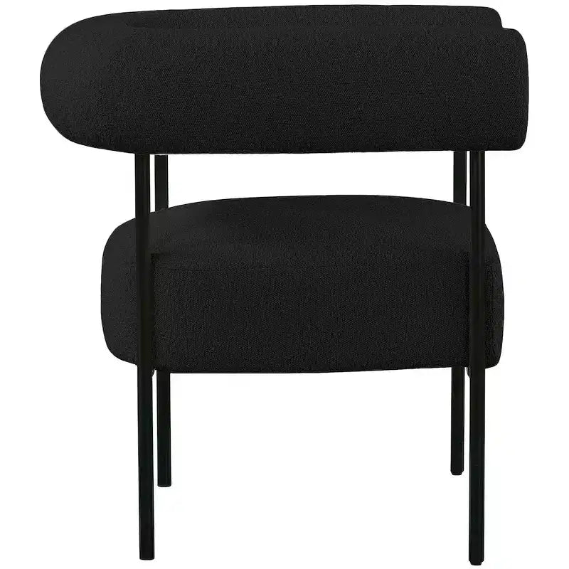 Meridian Furniture, fauteuil d'appoint Blake en tissu bouclette