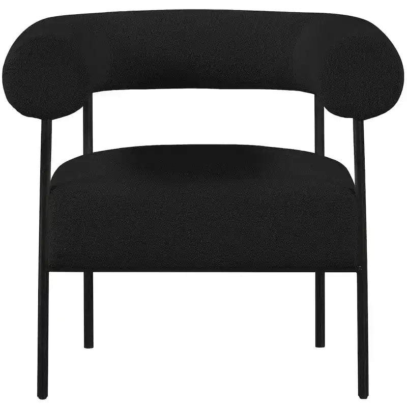 Meridian Furniture, fauteuil d'appoint Blake en tissu bouclette